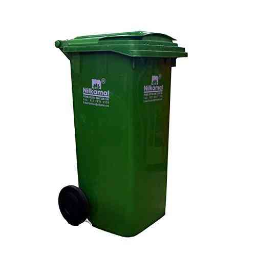 Fiber Dustbin 120 Lit Dry And Wet Waste With Wheel